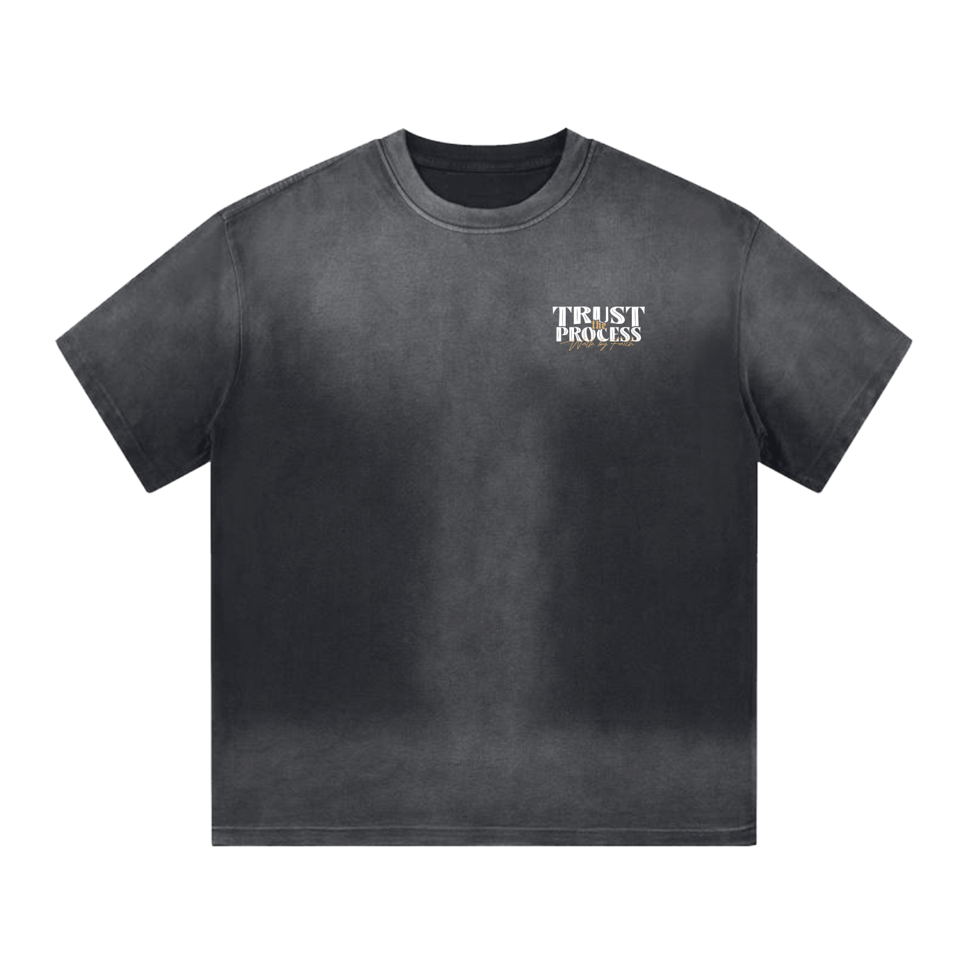 Trust the Process "Origin"  Washed Black T-Shirt
