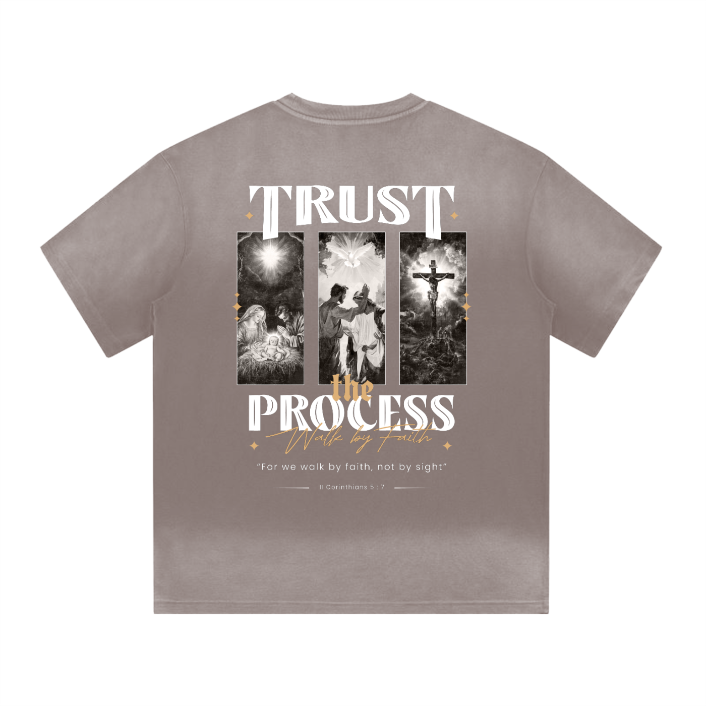 Trust the Process "Origin" Washed Brown  T-shirt - Image 2