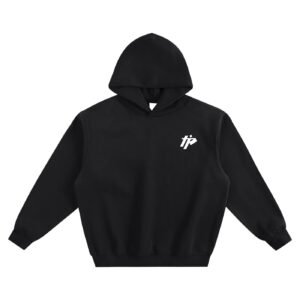 Trust the Process Black Boxy Hoodie