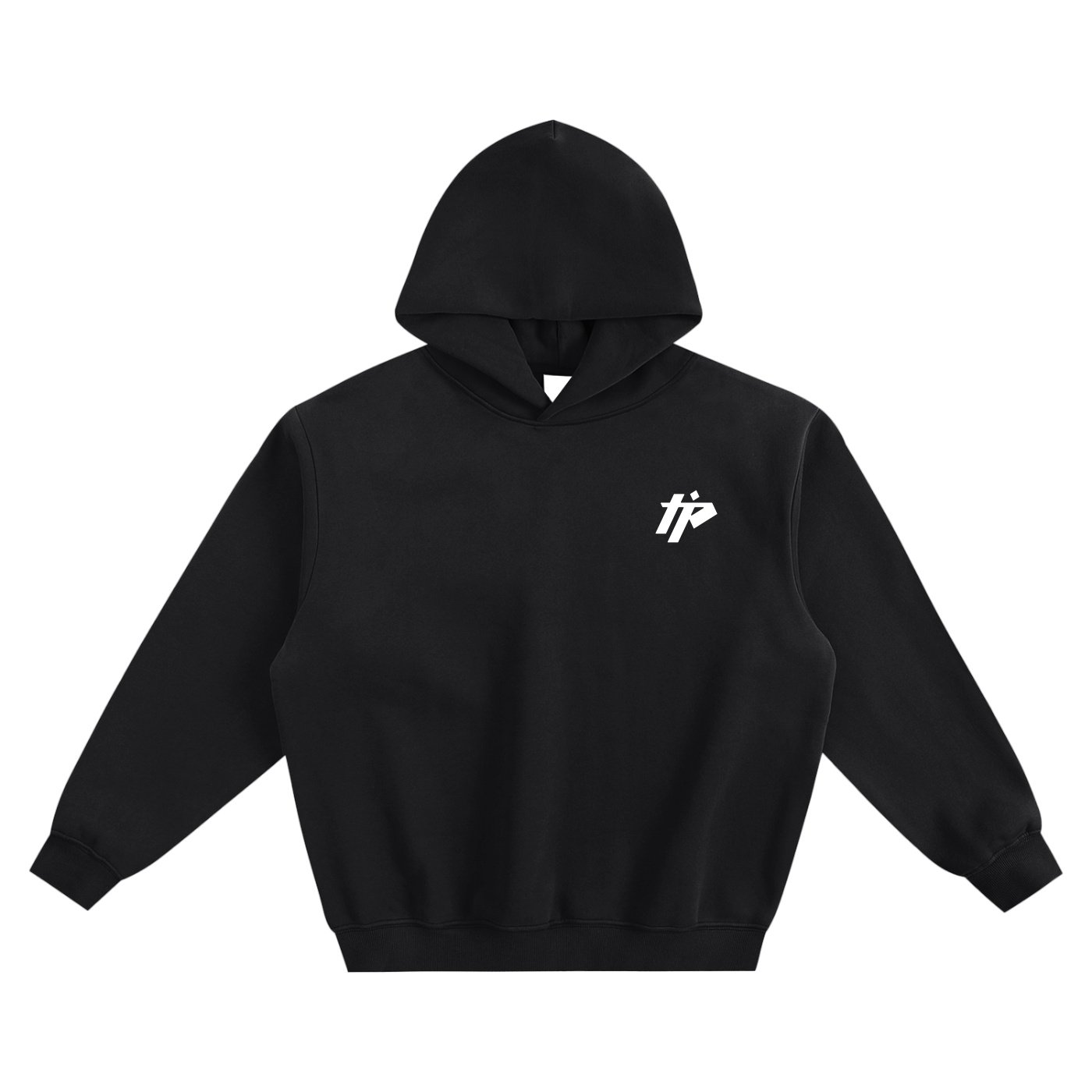 Trust the Process Black Boxy Hoodie